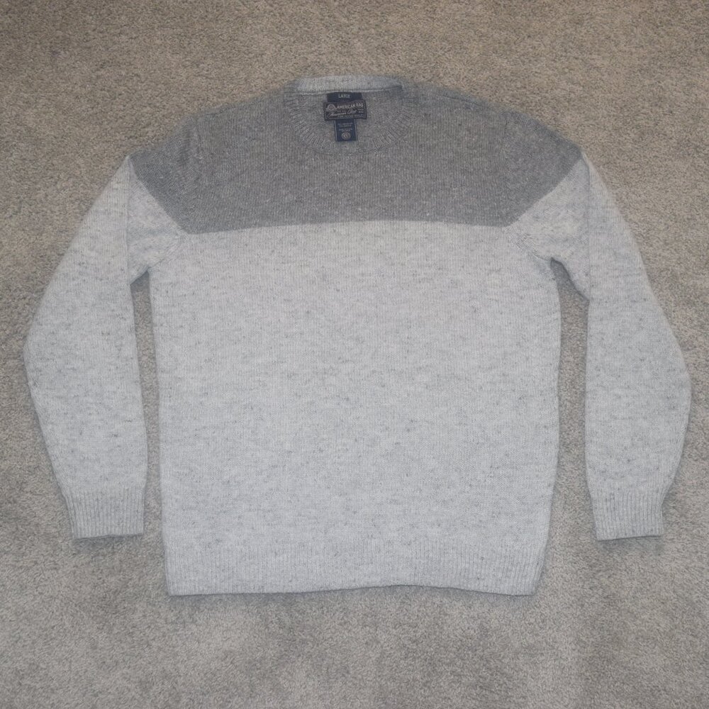 American Rag Sweater‎ Mens Crewneck Gray Sz Large